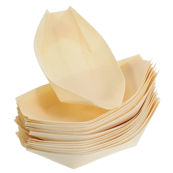 CATIEBYE Paper Food Boats 50Pcs for Picnics and Birthday Celebrations