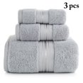 thumbnail image 2 of Coofit Bath Towels Set Cotton 3PCS Super Absorbent Washcloth Hand Towel for Bathroom, 2 of 10
