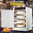 thumbnail image 2 of VEVOR Hot Box Food Warmer, 16"x16"x24" Concession Warmer with Water Tray, Four Disposable Catering Pans, Countertop Pizza, Patty, Pastry, Empanada, Concession Hot Food Hold Tested to UL Standards, 2 of 9