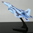 thumbnail image 2 of 1:100 Alloy F-22 Airplane Fighter Diecast Metal Fighter Military Planes Model Aircraft Model Airplane Model, 2 of 6