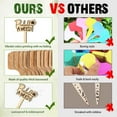 thumbnail image 3 of 15 Pcs Funny Wood Plant Labels 15 Styles Garden Labels with Plant Puns Leaf Decoration Wooden Markers for Indoor and Outdoor Flowers Vegetables Herbs Seed Potting 6.35x12cm, 3 of 7
