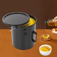 thumbnail image 4 of Black Carbon Steel 30x33cm Six Gallon Oil Drum With Filter Screen Four Lock Waste Oil Collection Drum Kitchen Oil Storage Drum, 4 of 10