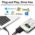 thumbnail image 3 of Cable conversor de disco duro externo con adaptador SATA a USB 3.0, 3 of 9