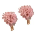 thumbnail image 3 of 2 piezas Bandas para el cabello de flores Bobina de cabello espiral elegante para el favor de la fiesta de cumpleaños rosa, 3 of 8