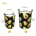 thumbnail image 3 of Balery Flowers Avocado Cesta de ropa redonda con asas, impermeable, independiente, para ropa, juguetes, dormitorio y familia-Medium, 3 of 6