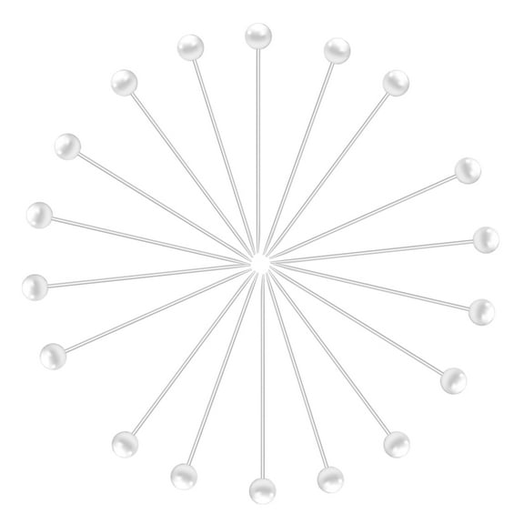 Raindrops ULTNICE 100pcs Pearlized Ball Head Straight for DIY Sewing Crafts (Pearl White)