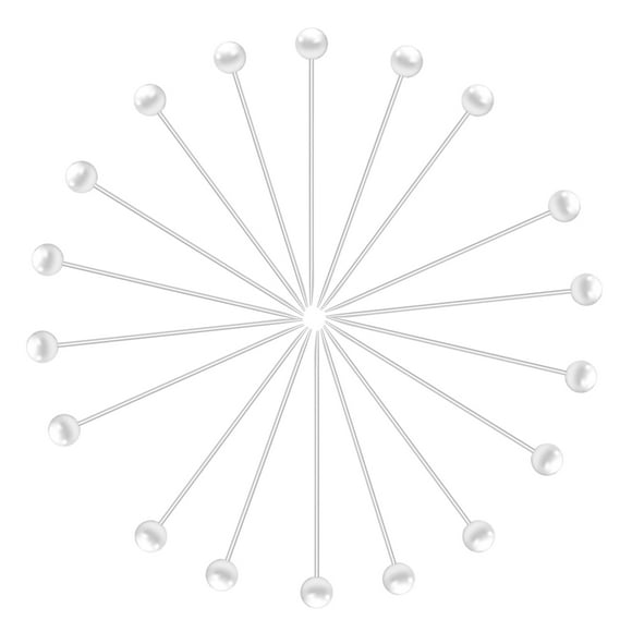 Straight Pins White