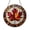 Acrylic 3.5 Inch, variant on Maple Leaf Stained Glass Window Panel, Warm Autumn Themed Sun Catcher for Cozy Fall Home Decor