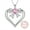Pink - Bow, variant on Juwaliy Pink Ballerina Dancer Pendant Necklace October Birthstone CZ 925 Sterling Silver Women Christmas Valentine's Day Birthday Gifts for Daughter