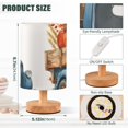 thumbnail image 3 of Autumn Truck Pumpkins Table Lamp USB Bedside Desk Nightstand Lamp Printed Gifts Small Lamp Wood Base for Bedroom Living Room Kids Room College Dorm, 3 of 7