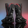 thumbnail image 4 of Zeozoom Botas De Equitación Para Motocicleta, Botas De Cuero Para Mujeres Y Hombres, Protección Antideslizante, Deportes De Carreras (Negro, Hombres Adultos, 11 Numéricos, Sistema De Tallas De Calzado, 4 of 5