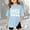 Light Blue, variant on Girls Sassy Little Soul Oversized T Shirt – Short Sleeve Crew Neck Casual Tee for Kids – Summer Loose Fit Top for Daily Wear (Ages 3-14 Years)