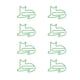 thumbnail image 3 of 100 unids verde lindo papel Clips gato en forma de diversión Bookmark documento organizador Clips divertido Bookmark planificador Clips, 3 of 8