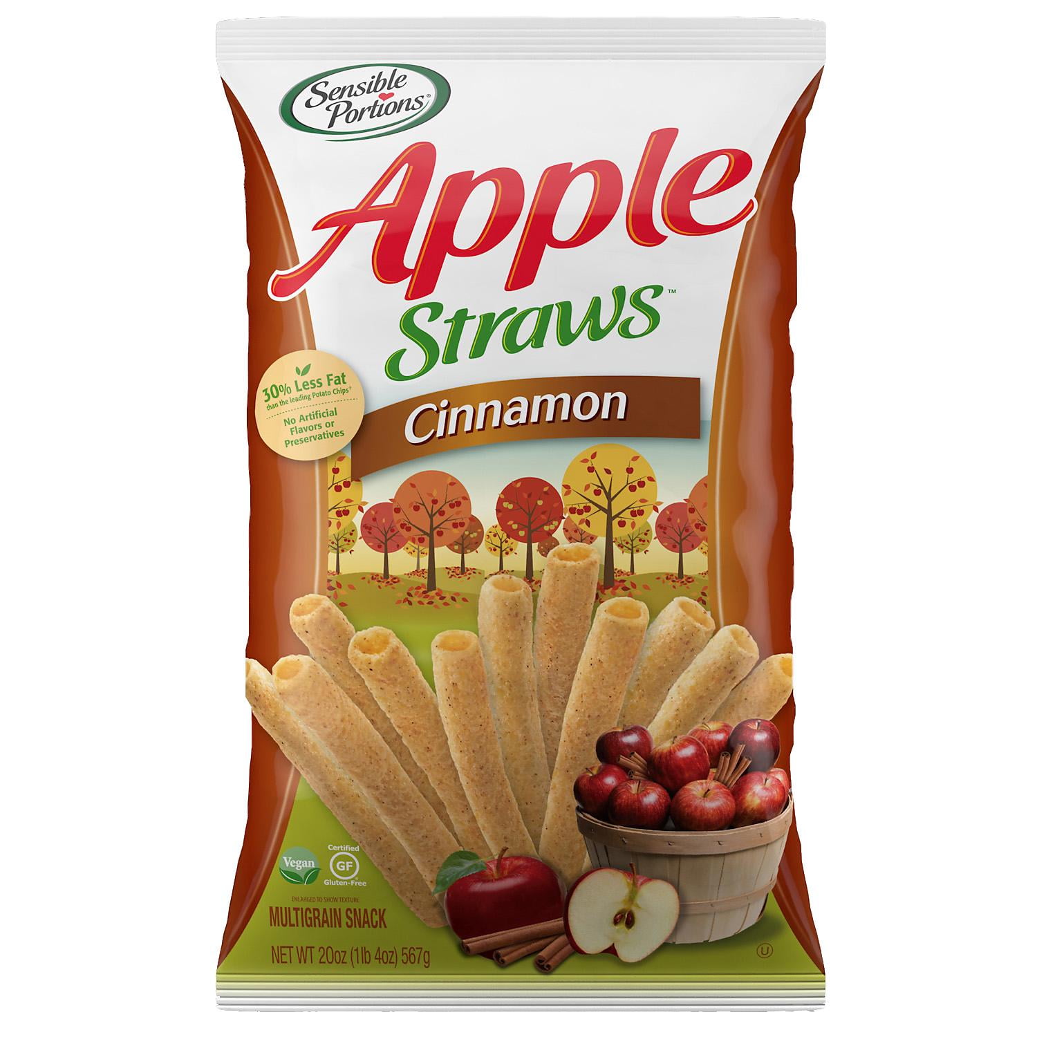 Sensible Portions Cinnamon Apple Straws (20 Ounce)
