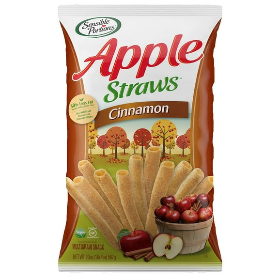 Sensible Portions Cinnamon Apple Straws (20 Ounce)