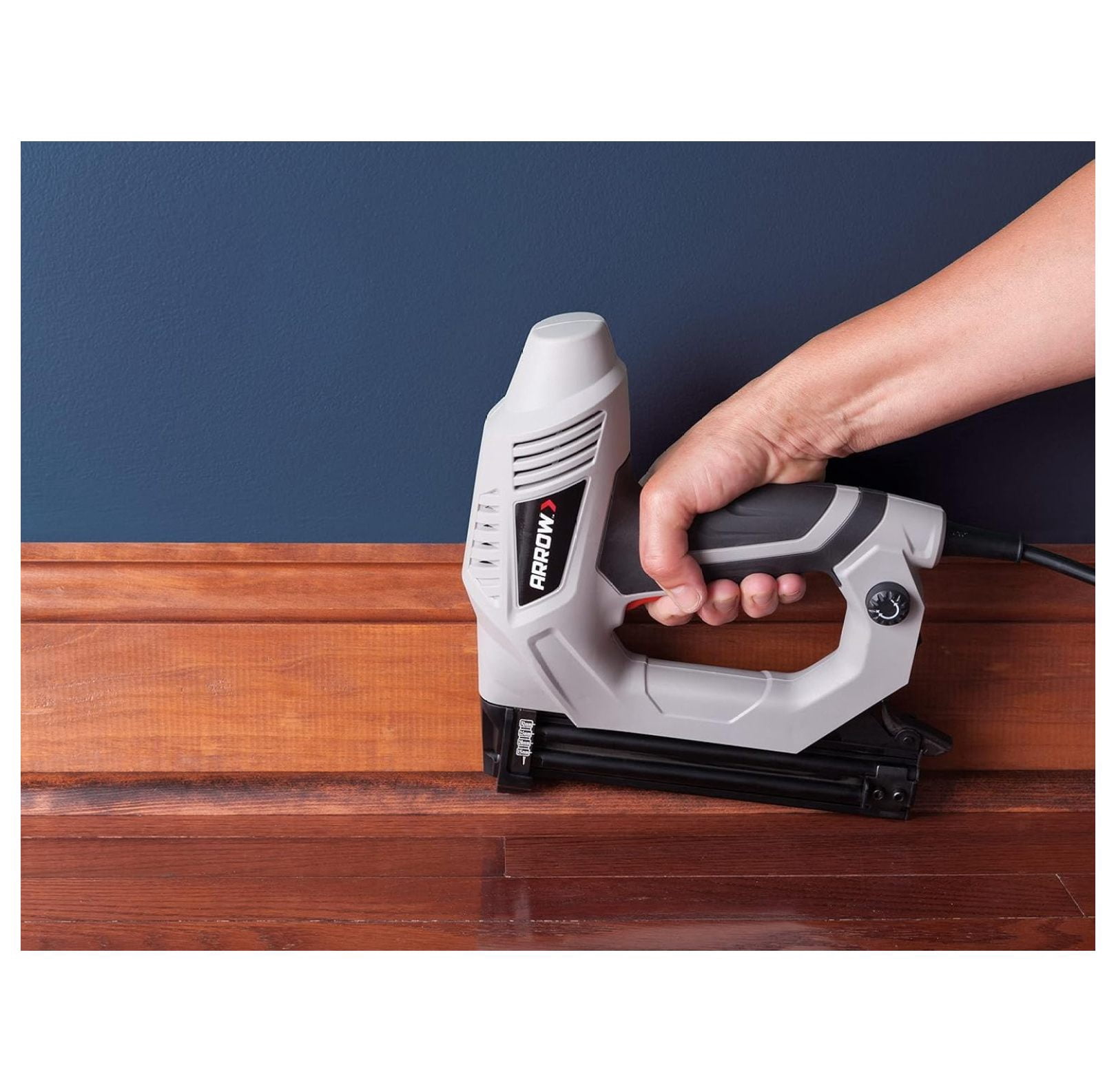 Arrow ET200BN Heavy Duty Electric Brad Nailer, Professional Nail Gun for Trim, Picture Frames, , Fencing, Uses Brad in 5/8", 3/4", and 1"