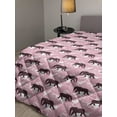 thumbnail image 2 of Star Down Alternative Comforter, Repeating Stars Celestial Bodies Cartoonized Drawing Simplistic Print, Microfiber Quilt for All Season, 5 Sizes, Mauve Taupe Champagne, by Ambesonne, 2 of 3