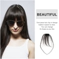 thumbnail image 2 of OULII Forehead Bangs Clip Bang Hair Clip Human Hair Cover Forehead 1Pack, 2 of 8