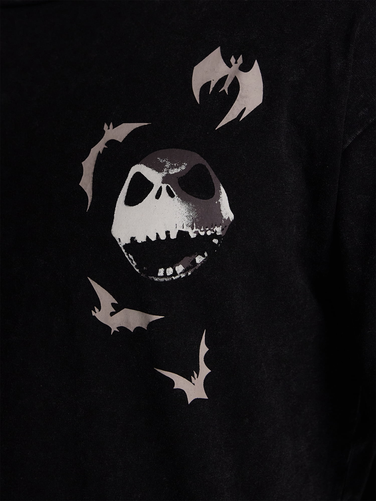 Nightmare Before Christmas Men's Jack Skellington Halloween Front and Back Graphic Tee, Sizes XS-5XL