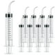 thumbnail image 1 of Paquete de 9 jeringas dentales de 12 ml/cc con punta curva y medición, jeringa de irrigación dental graduada desechable para cuidado dental bucal, eliminación de cálculos de amígdalas, laboratorio, alimentación de mascotas pequeñas ER, 1 of 6
