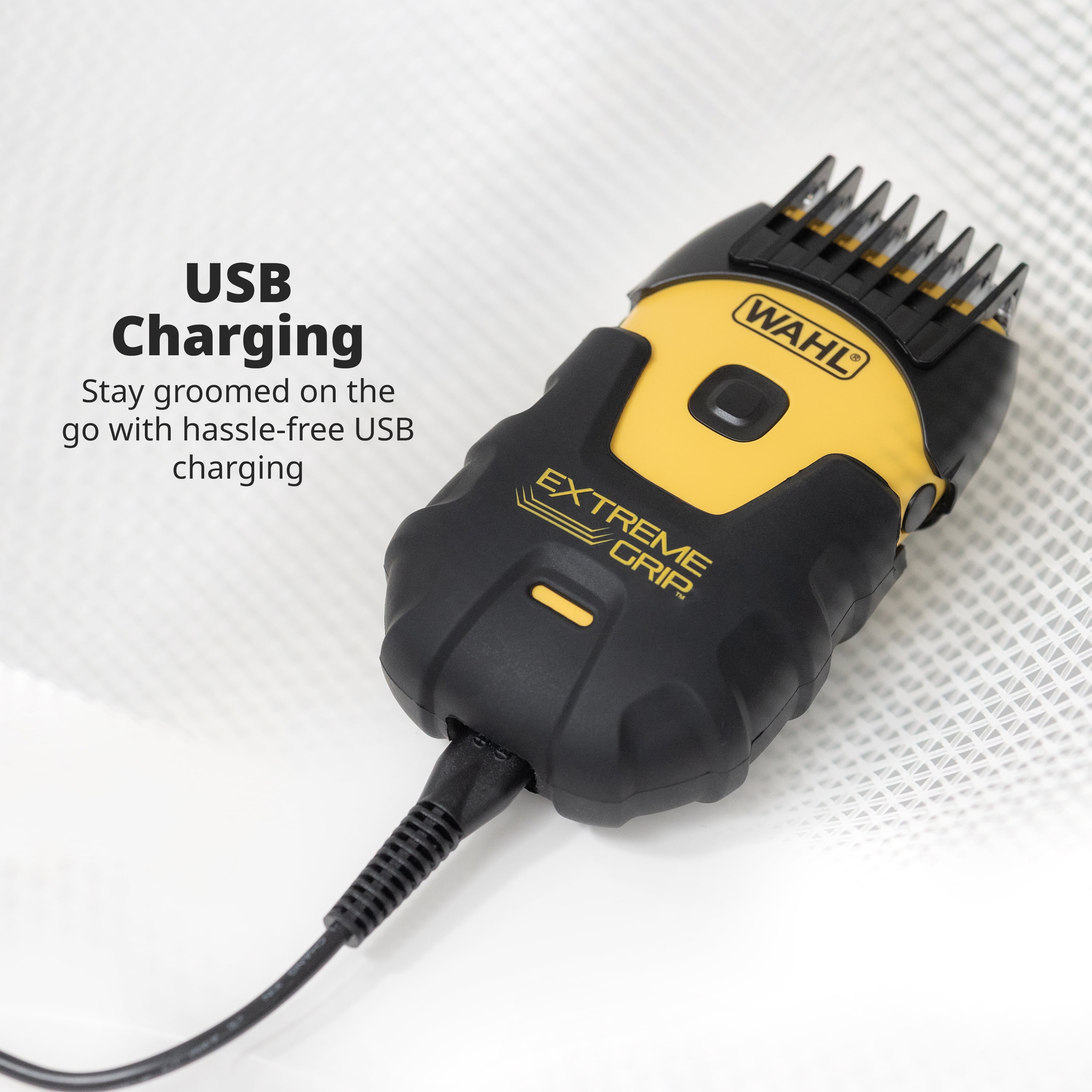 Wahl Lithium Ion+ Extreme Grip Body Groomer with Adjustable Lengths, Waterproof Design, Skin-Safe Blade, USB Charging – Model 3310