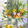 thumbnail image 7 of Artificial Daisy Flowers Fake Spring Flowers Colorful Flowers Fake Wildflowers Bouquet for Home Indoor Table Vase Wedding Party Decor (14in), 7 of 7