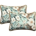 thumbnail image 4 of Nanshing Dottie 3 Piece Floral Quilt Set, Green/White, Queen, 4 of 4