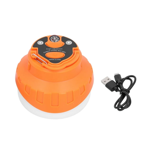 Luz LED para tienda de campaña, lámpara colgante impermeable recargable por USB para acampar y jardín al aire libre