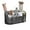 Grey, variant on ABPETE Large Capacity Makeup Brush Holder,5 Slot Makeup Brush Holder,Vintage striped Make Up Brush Holder,for Vanity Decor,Bathroom Countertops,Desk Storage Container,Cosmetic Display cases(Grey)
