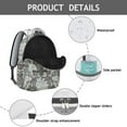 thumbnail image 4 of Elegant Paisley Design Backpack - Ideal Paisley Gift for Her & Him, Spacious College Bookbag with Tablet Pocket, Lightweight Yet Durable Construction, Perfect for Commuting to School or Work, 4 of 6