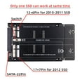 thumbnail image 2 of FVH 2.5inch SATA 22Pin to 2010 2011 2012 Mac Air Pro Retina SSD 12+6Pin 17+7Pin A1425 A1398 MC975 MC976 Case Enclosure, 2 of 8
