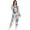 T-Silver, variant on Rinsvye Womens Vintage Long-Sleeved Waist Gothic Dress Plus Size Corset Back Bandage Lace Stitching Women Gothic Dress Tuxedo Jacket Overcoat