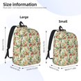 thumbnail image 4 of Daiia Mushrooms Gnomes Vintage Canvas Backpack for Men and Women ,Hiking Backpack,Travel Laptop Bag for School,Large Capacity Backpack, 4 of 8