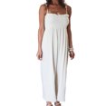 thumbnail image 1 of Mono Camisero Mujeres sueltas Casual Camis Jumpsuit Cintura alta Sin mangas Color sólido (Blanco XXL) Cgtredaw Para estrenar, 1 of 1