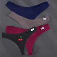 thumbnail image 1 of 3 uds./4 Uds. Tangas con bordado de frutas para mujer, bragas sexis de algodón de cintura baja, Tanga con espalda en T para mujer, lencería íntima de M-XL para chicas Tan Jianjun unisex, 1 of 2