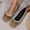 Khaki, variant on KIJBLAE Women's Color Block Trim Bow Knot Flats, Vintage Low Cut Slip On Lazy Casual Moccasin Shoes Brown 42