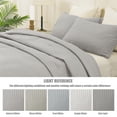 thumbnail image 4 of Whale Flotilla California King Quilt Set, Soft and Lightweight Bedspreads Coverlet with Striped Pattern, Reversible Bedding Sets with Pillow Shams, 104x112 Inches, Light Grey, 4 of 9