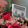 thumbnail image 3 of 3drose, Three Silver Stars. Congratulations, 12 Greeting Cards with Envelopes, 3 of 7