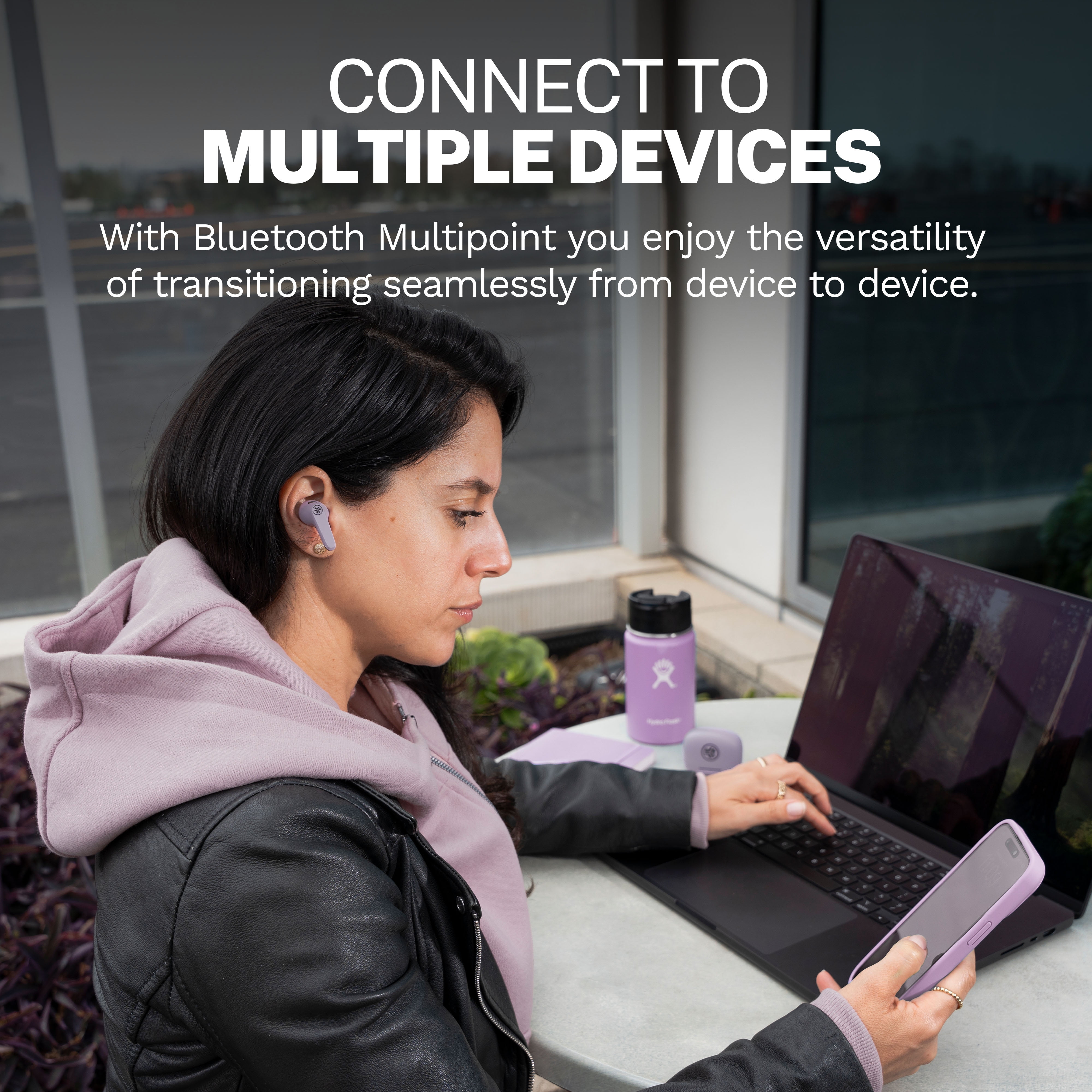 JLab JBuds Pods ANC True Wireless Earbuds - Mauve