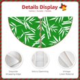 thumbnail image 3 of Xecao Bamboo Pattern Christmas Tree Skirt Round Xmas Tree Mat Base Cover for Holiday Home Decorations-36", 3 of 6