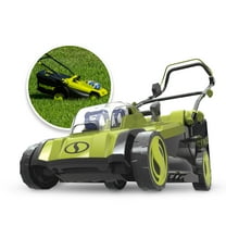 Open Box Sun Joe 48V Cordless 17" Lawn Mower, 6-Position, 2 x 4.0-Ah Batteries & Charger