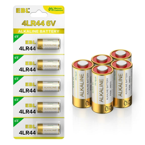 EBL Alkaline Batteries 4LR44 A544 476A 28A L1325 PX28A 6 Volts Battery, 10-Pack