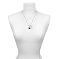 thumbnail image 2 of Delight Jewelry Silvertone Translucent Texas - Lone Star She is Clothed in Stength and Dignity Charm Necklace, 20"+3", 2 of 4