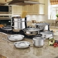 thumbnail image 4 of Cuisinart Contour 13-Piece Stainless Steel Cookware Set, Aluminum Core Base, Oven Safe, 4 of 5