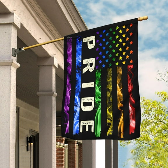 FLAGWIX American Flag, Pride Flag, Pride LGBT Flag, Outdoor Flags 29.5"x39.5"