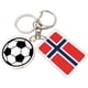 thumbnail image 1 of Yanonmyfd 2026 World Cup Soccer Keychain - 2026 World Cup Flag Keychain, Soccer Fan Gift & Souvenir (2PCS),Norway, 1 of 48