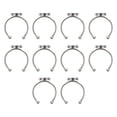 thumbnail image 1 of Weiweiguan 10 Pcs Bases d'Anneaux en Acier Inoxydable Plateaux de Fond Robustes, 1 of 6