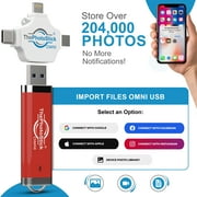 ThePhotoStick Omni 512GB – Photo and Video Backup, Memory Stick, Flash Drive