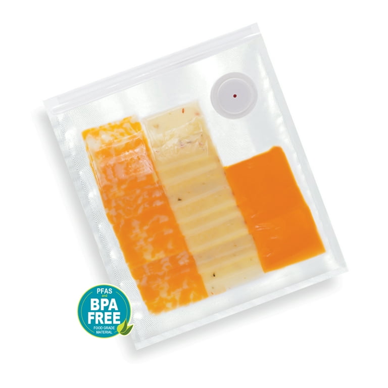 FreshDaddy™ Gallon-size Reusable Vacuum Zipper Bags with Ports