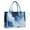 Blue White Marble, variant on Large Capacity Tote Bag,Blue White Marble Pattern Handbag Fashion Luxury Tote Bag,15.7"x13"x 5.1" Inches,Laptop Compatible